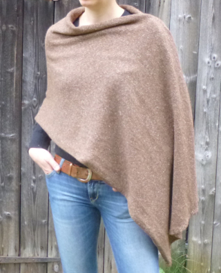 Alpakastola gestrickt