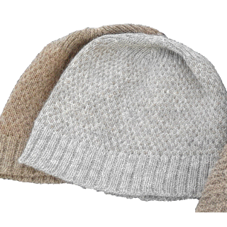 Alpakamütze mit Muster